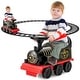 preview thumbnail 8 of 6, 6V Electric Kids Ride On Train Motorized Train Toy w/ Track & 6 Wheels Black