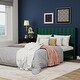 preview thumbnail 62 of 88, AUFANK Upholstered Platform Bed Frame with Headboard Wooden Slats Support Green - Queen
