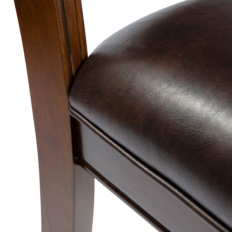 Copper Grove Madzharovo Traditional Faux Leather Dining Chairs (Set of 2)