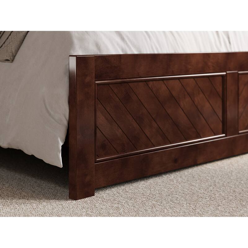 Berkshire Queen Low Profile Platform Bed with Matching Footboard