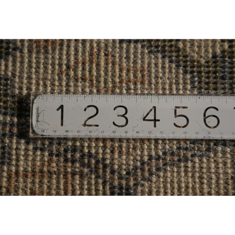 Transitional Oushak Runner Rug Handmade Wool Carpet - 2'7"x 9'10"