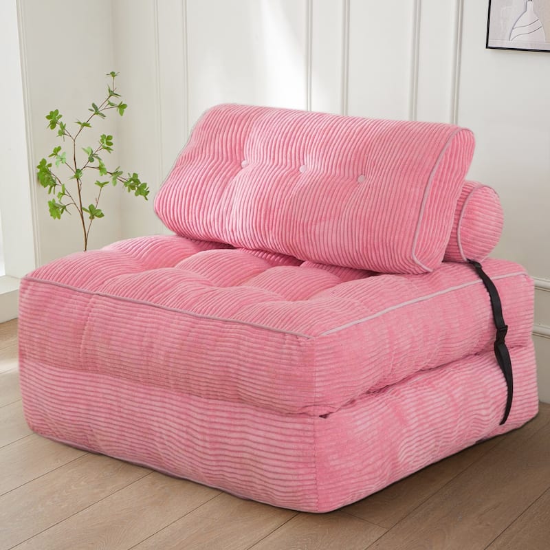 8"Corduroy Folding Couch Sofa Bed,Single