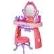 preview thumbnail 11 of 16, Qaba Kids Vanity Makeup Table Set with Chair, Pretend Play Toy for 3 Year Old Girls and Above