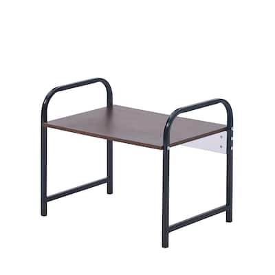 Porthos Home 1-tier Wesson Corner Shelf For Countertops, Wood And Iron