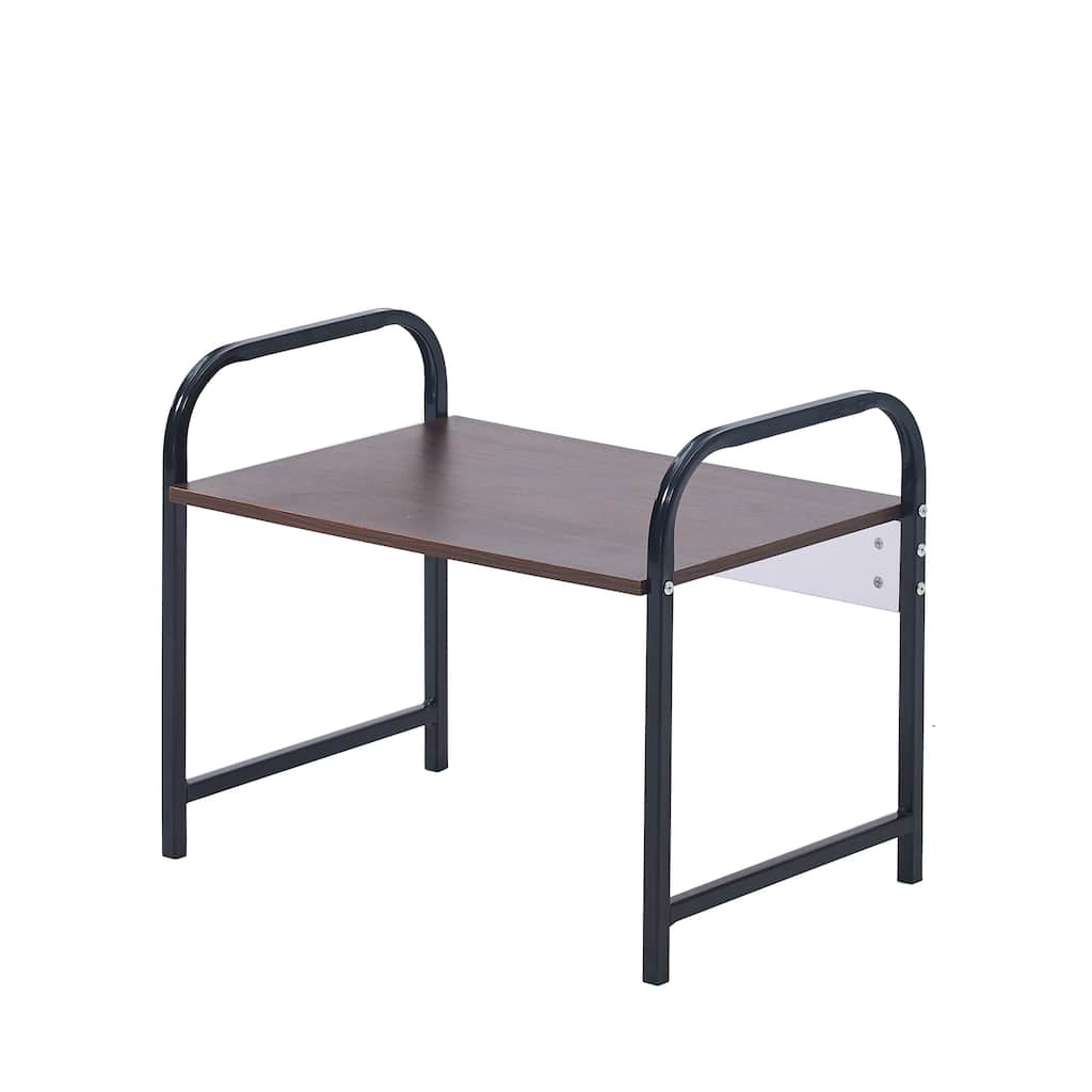 Porthos Home 1-tier Wesson Corner Shelf For Countertops, Wood And Iron