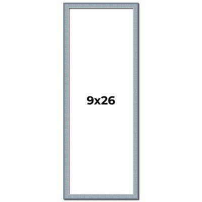 9x26 Frame Rustic Sky Blue Solid Wood Picture Frame | 0.75 Inch
