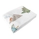 preview thumbnail 6 of 4, Sweet Jojo Designs Watercolor Dinosaur Dino Boy Baby Monthly Milestone Blanket Green Blue Modern Jurassic Nature Animal Steel