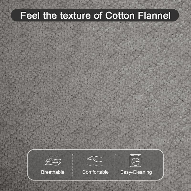 42"W Chenille Upholstered Chaise Lounge