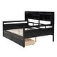 preview thumbnail 9 of 34, Full Size Daybed Platform Bed with 2 Storage Drawers and Headboard