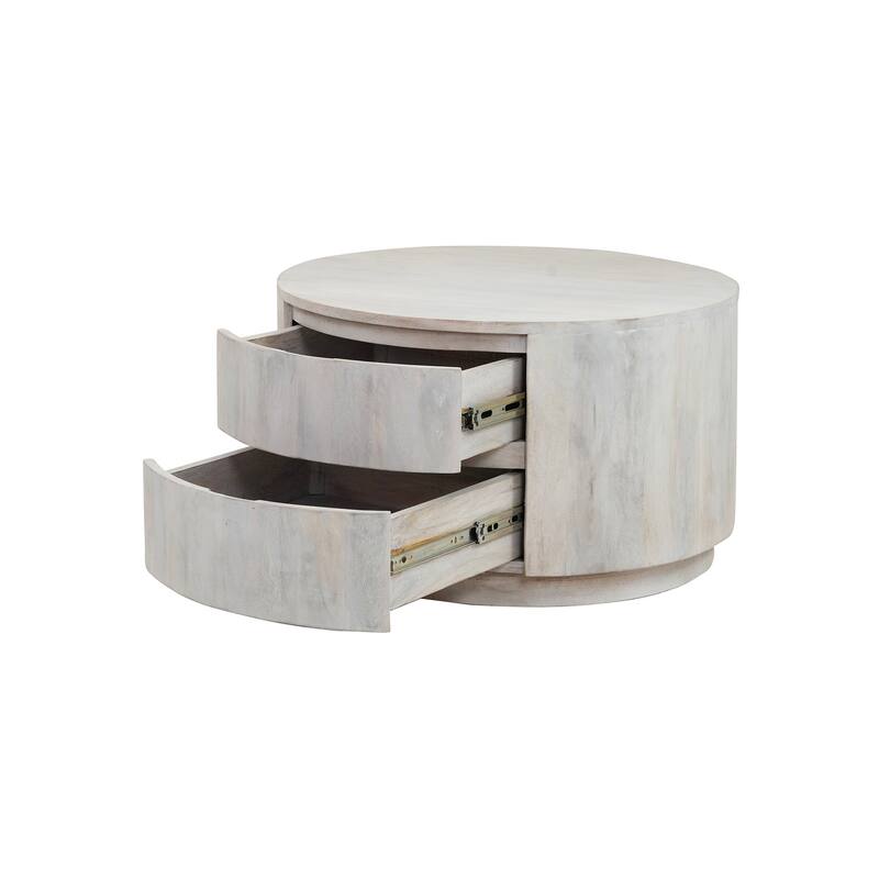 Carolina Living Christa 2-Drawer 30" Round Coffee Table