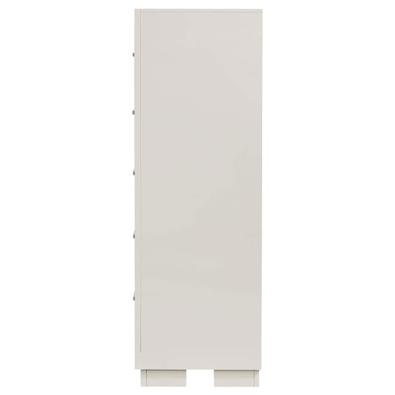 Jessica 5-drawer Bedroom Chest Cream White