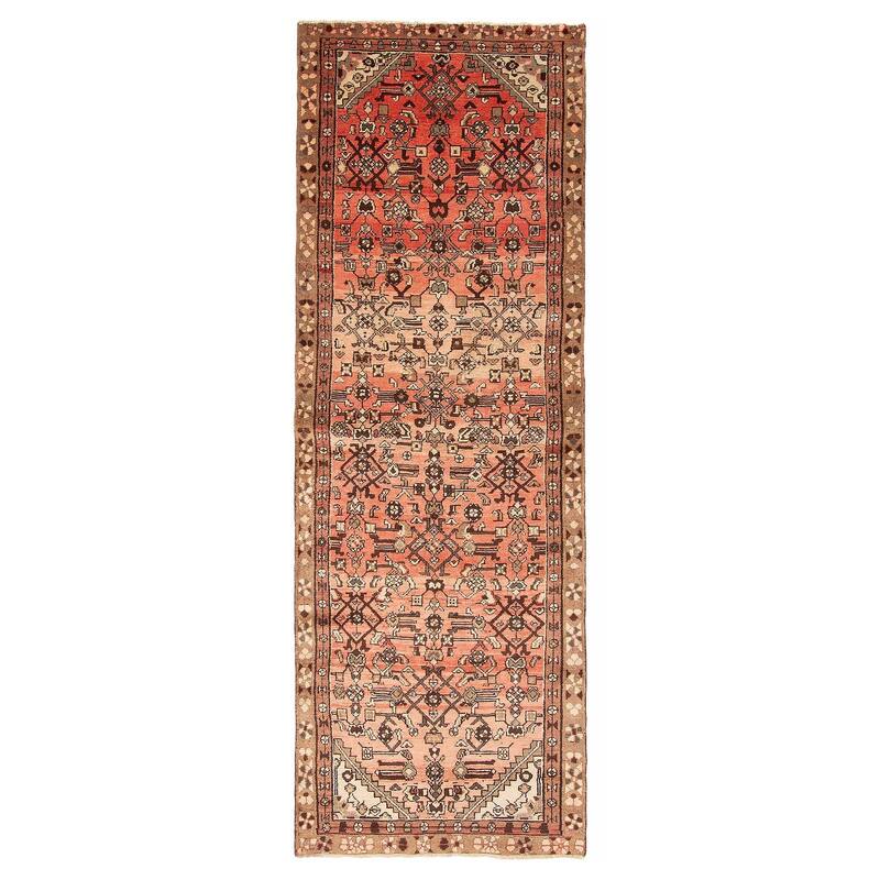 ECARPETGALLERY Hand-knotted Andelz Dark Copper Wool Rug - 3'3 x 9'5 - Dark Copper - 3'3 x 9'5
