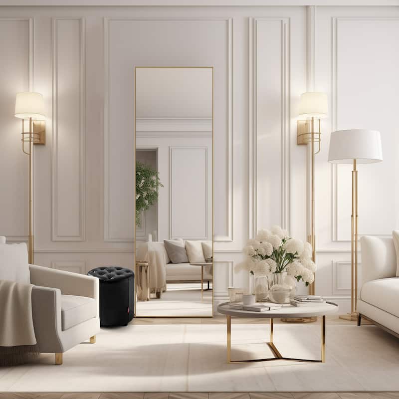 Modern Full-Length Floor Mirror with Stand
