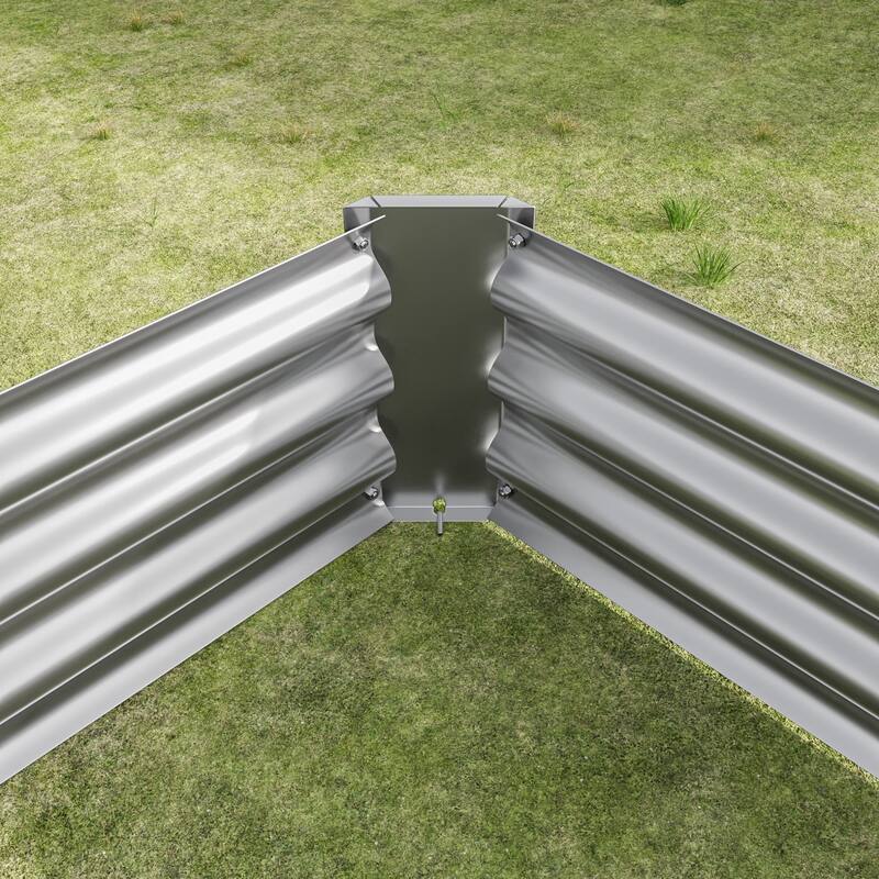 Metal Garden Bed,Rectangle Planter for Flowers Plants,Vegetables Herb