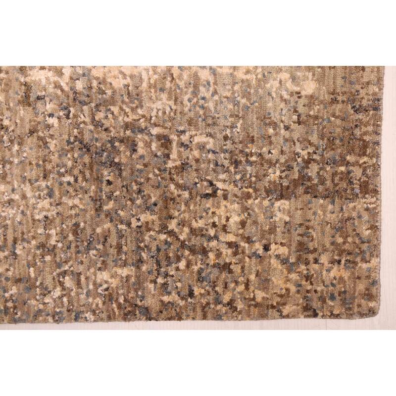 ECARPETGALLERY Hand-knotted Legacy Grey Silk, Wool Rug - 2'6 x 10'5