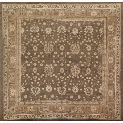 Victorian Style Vegetable Dye Nepalese Oriental Wool Area Rug Handmade - 9'4" x 9'10"
