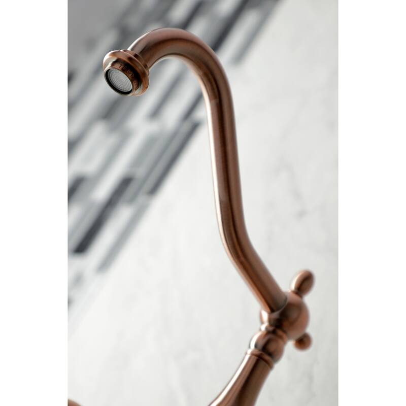 Kingston Brass Heritage Wall Mount Kitchen Faucet