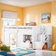 preview thumbnail 2 of 26, Modern & Clean Design Twin Size Kid Low Loft Bed With Shelves, Ladder and Drawers, Superior Quality, Maximized Space