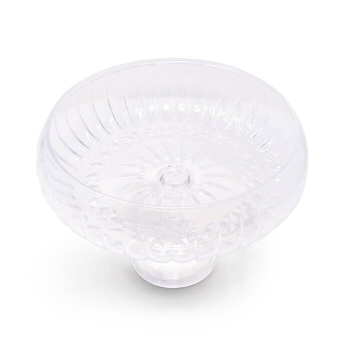 Tall Stemmed Salad Bowl, Liscio Ottico - Small - Flat