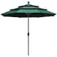EliteShade Sunbrella 9-foot Patio Market Umbrella - 3 Tiers Forest Green