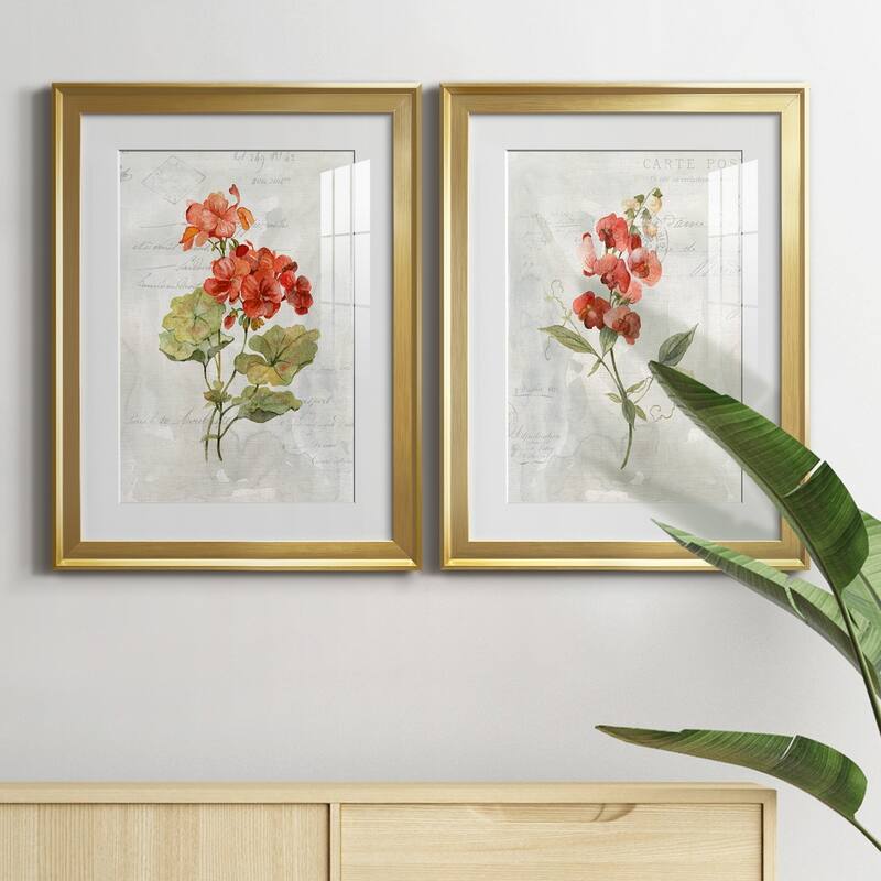 Linen Geranium Premium Framed Print - Ready to Hang