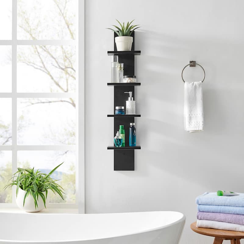 Danya B. Arica Utility Column 4-Tier Spine Wall Shelves - N/A
