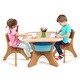 preview thumbnail 5 of 20, Kid-Friendly Activity Table & Chair Set with Built-in Storage for Creative Play Coffee