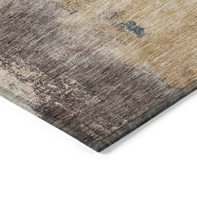 HomeRoots Abstract Transitional Rectangle Outdoor Rug