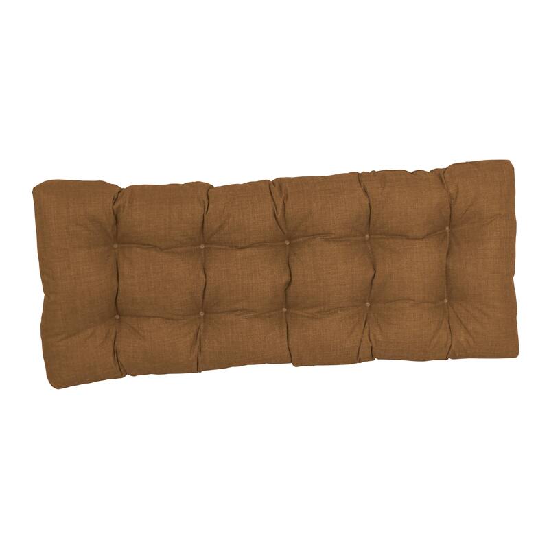 Tufted Indoor/Outdoor Bench Cushion (Multiple widths from 46 to 60 inch)