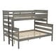 preview thumbnail 6 of 21, Versatile Bunk Bed Wood Twin XL over Queen Bunk Bed with Ladder