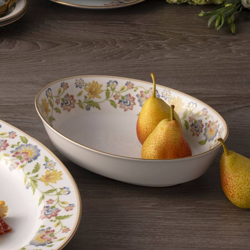 Tusker Garden Oval Vegetable Bowl, 9.75", 32 oz.