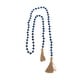 preview thumbnail 5 of 17, Glass Handmade Round Long Beaded Garland with Tassel with Knotted Brown Jute