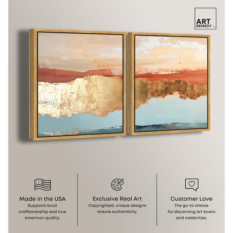 Earthy Glow III Canvas Set of 2 by Art Remedy