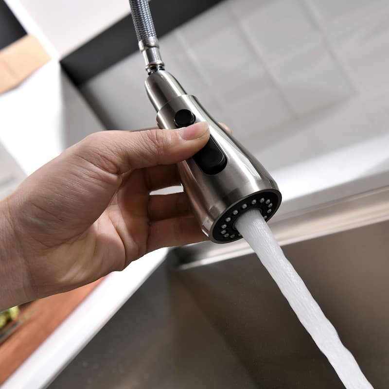 Touch Single-Handle Pull-Down Kitchen Faucet in Stainless Steel