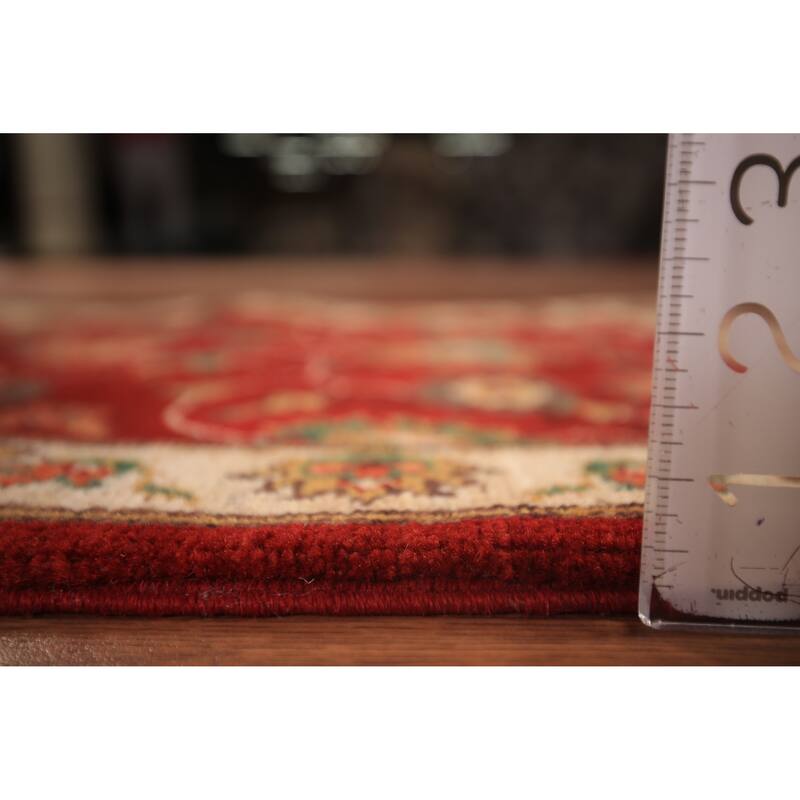 Red Floral Kazak Foyer Rug Hand-Knotted Wool Carpet - 2'0" x 3'0"