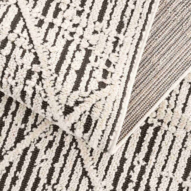Hauteloom Munich Modern Farmhouse Bohemian Neutral Area Rug