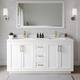 Option White / White Quartz Top / Brushed Gold Hardware