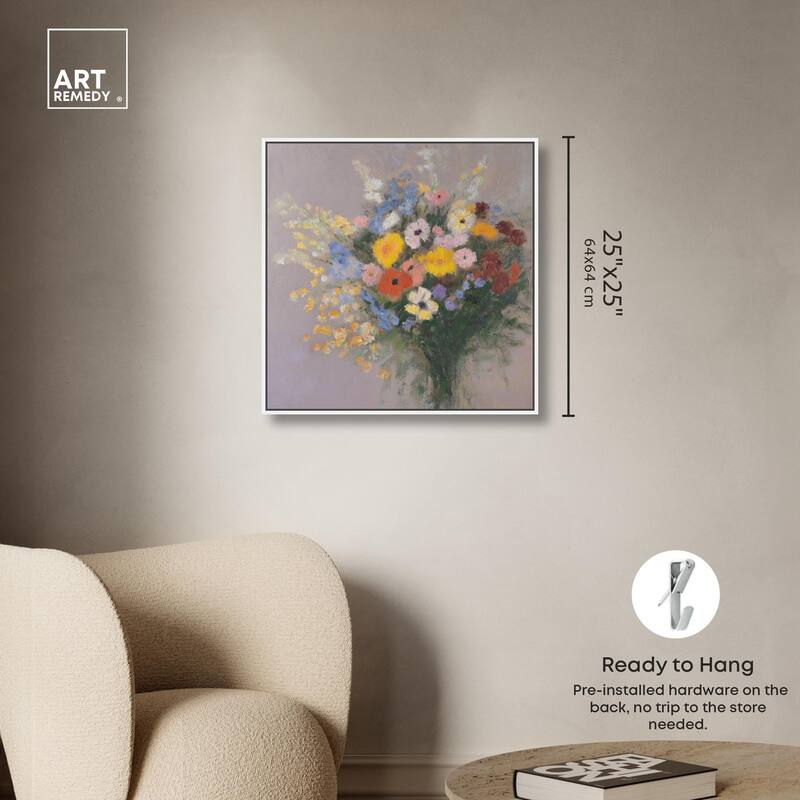 Meadow Flowers Canvas by Art Remedy