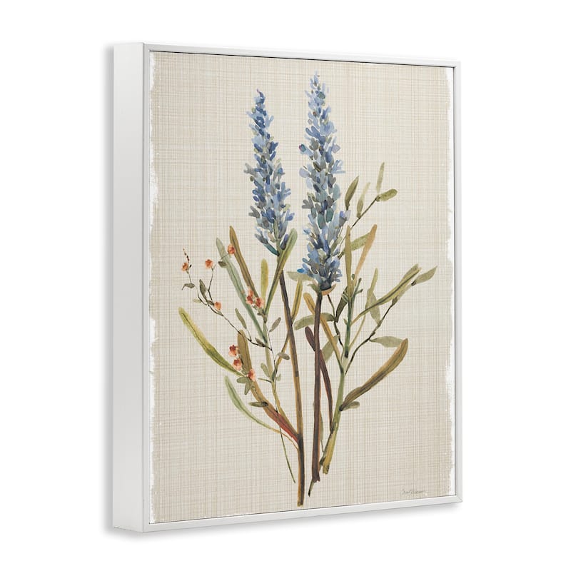 Stupell Natural Lavender Sprigs Framed Giclee Art Design By Carol Robinson