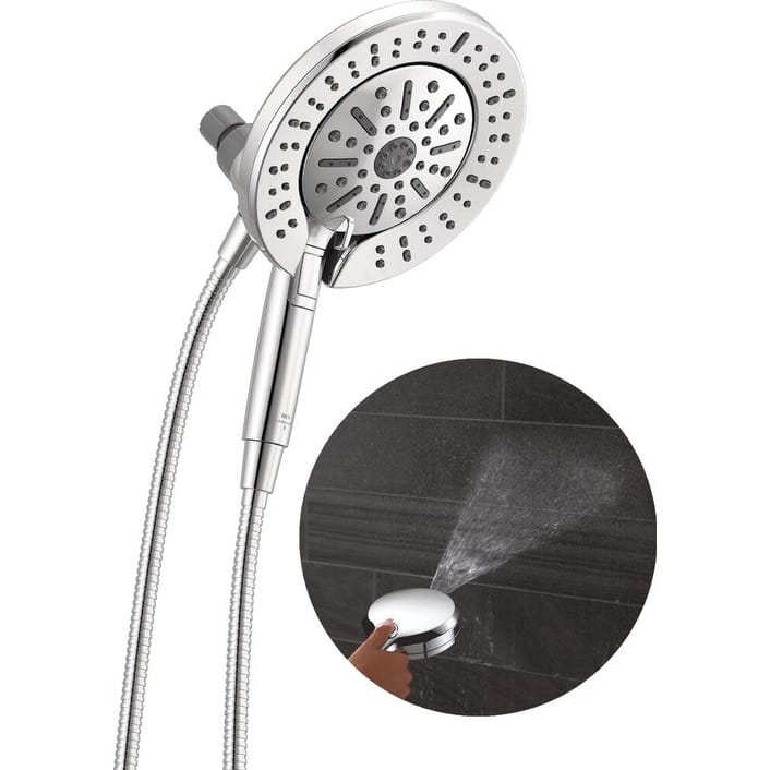 Delta 75655 In2ition 1.75 GPM Multi Function 2-in-1 Shower Head and - Chrome