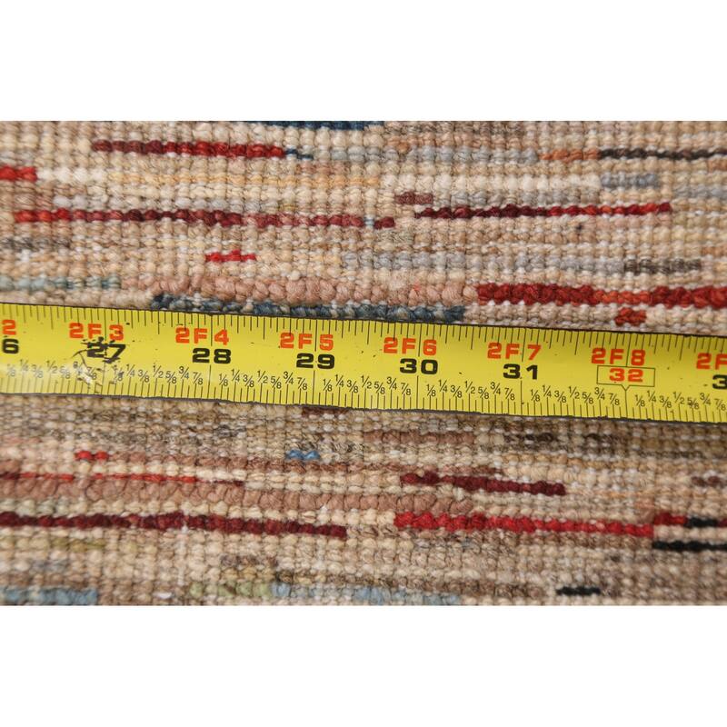 Contemporary Gabbeh Kashkoli Wool Area Rug Hand-knotted Bedroom Carpet - 5'3" x 7'7"