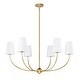 preview thumbnail 7 of 6, Shannon by Z-Lite 6 Light Chandelier in Rubbed Brass