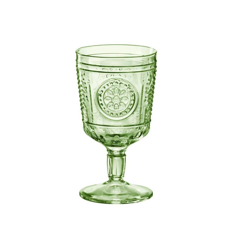 Bormioli Rocco Romantic 10.75oz All Purpose Stemware, Set of 4, Light Blue