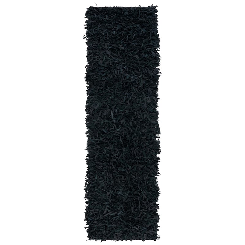 SAFAVIEH Handmade Leather Shag Doinita Modern Decorative Rug