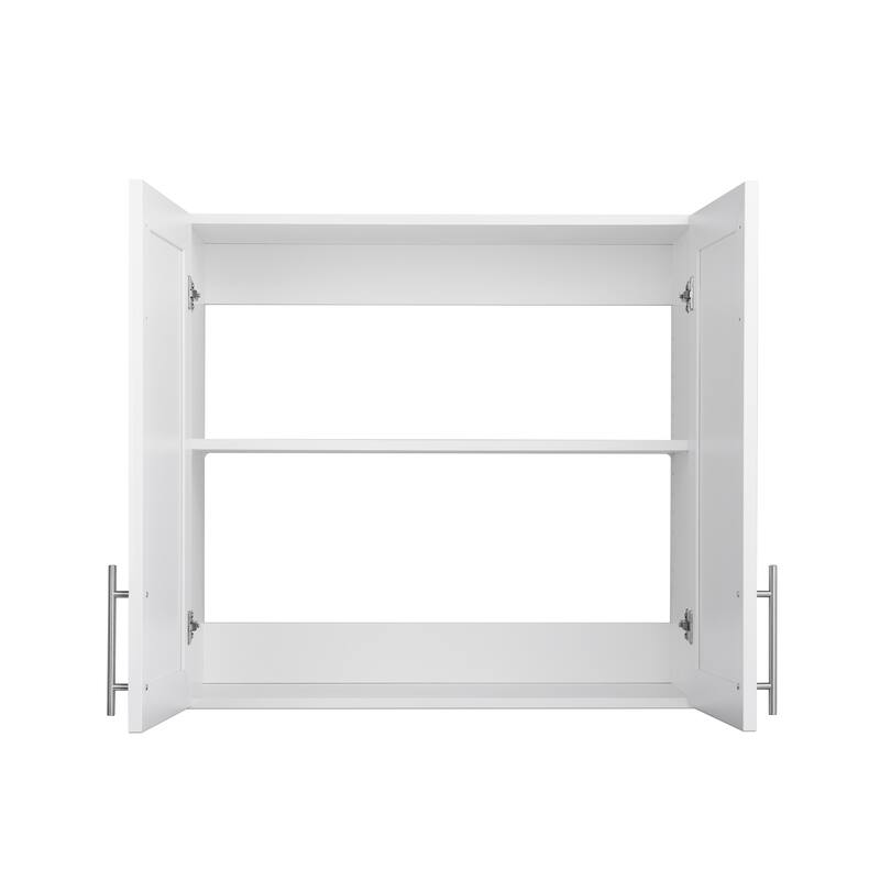 Prepac Elite Wall Cabinet with Panel Doors 12.75" D x 32" W x 30" H - 32 in W x 30 in H x 12.75 in D