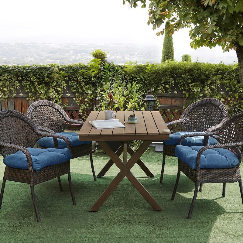 Indoor-Outdoor Reversible Patio Seat Cushion
