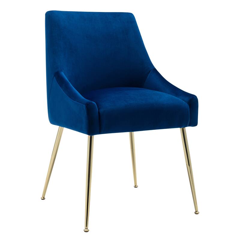 Arcadia Contemporary Velvet Upholstered Accent Chair (Set of 2)