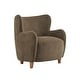 preview thumbnail 20 of 92, Bacho Fabric Wingback Accent Chair by GDFStudio