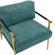 preview thumbnail 58 of 63, 27.56" Modern Accent Chair with Plush Cushions, Metal Frame, and Wooden Armrest Design -for Living Room, Bedroom