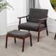 Option Dark Gray Fabric/Espresso